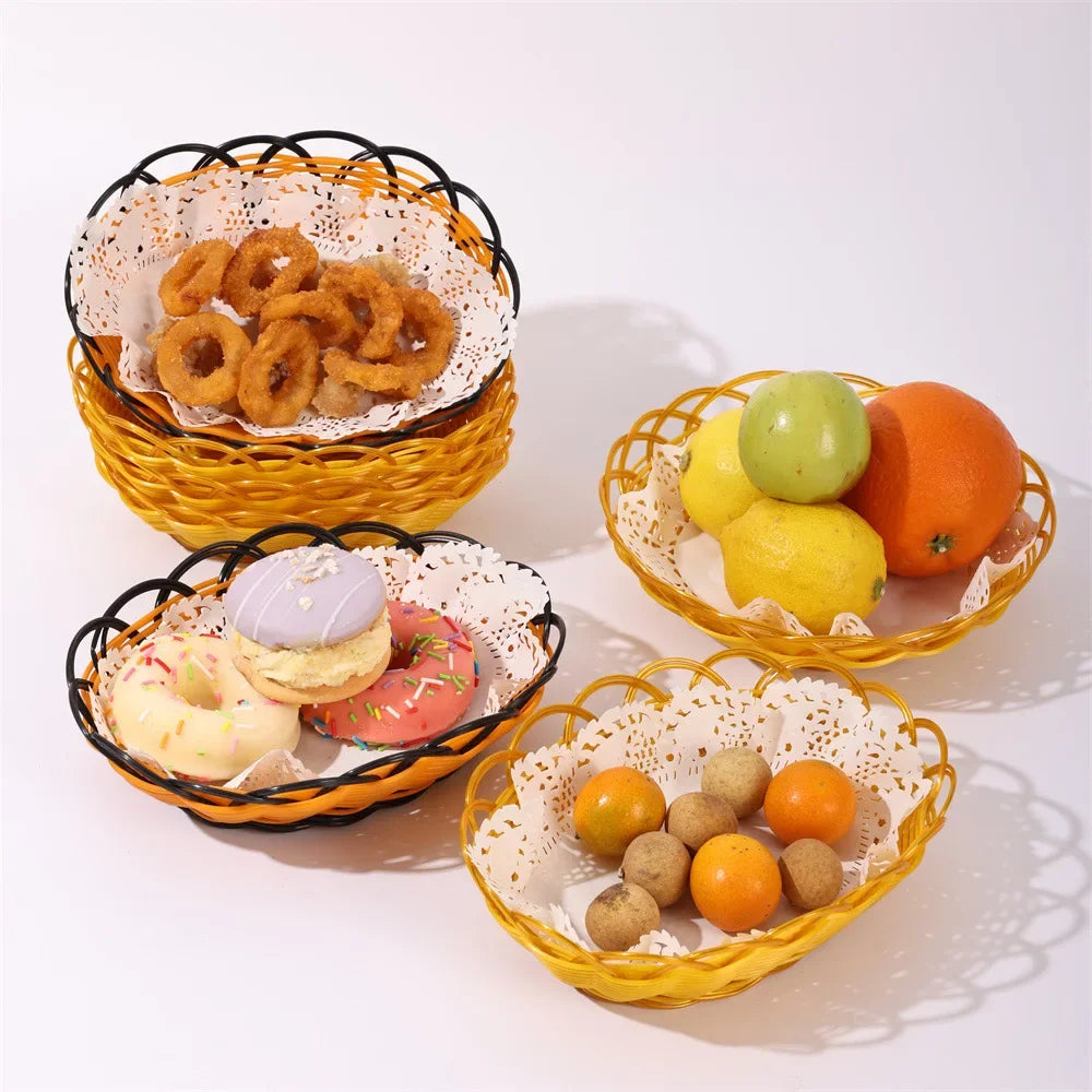 panier à fruits en rotin pour stockage alimentaire et décoration - vue 3 sur 10