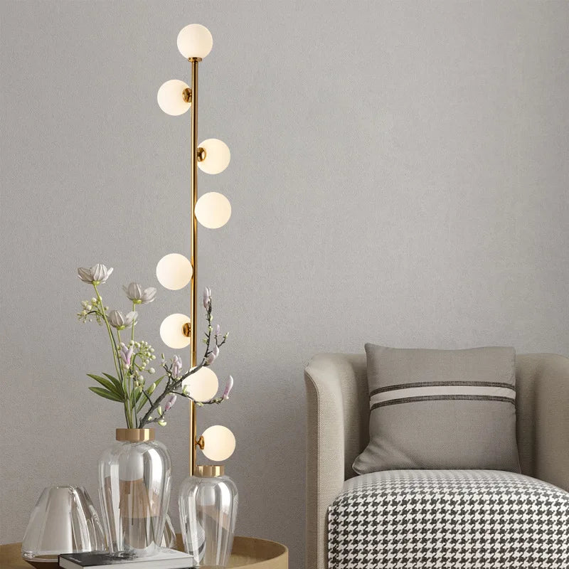 lampadaire boule en verre nordique pour décoration intérieure
