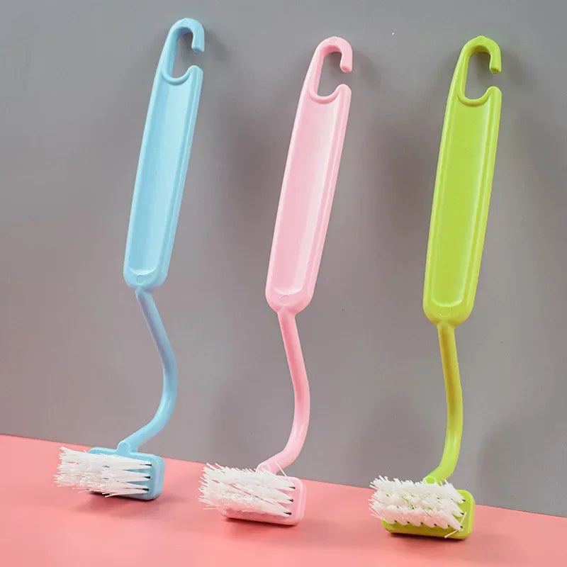 lot de 2 brosses de nettoyage incurvées pour salle de bain - vue 5 sur 7
