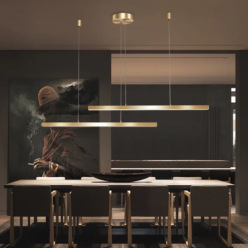 suspension en cuivre avec bande dorée pour décoration intérieure - vue 4 sur 14