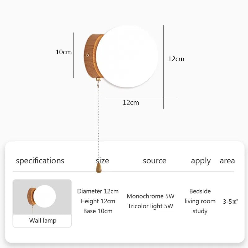 applique murale led verre nordique interrupteur créatif couloir chambre ventes usine