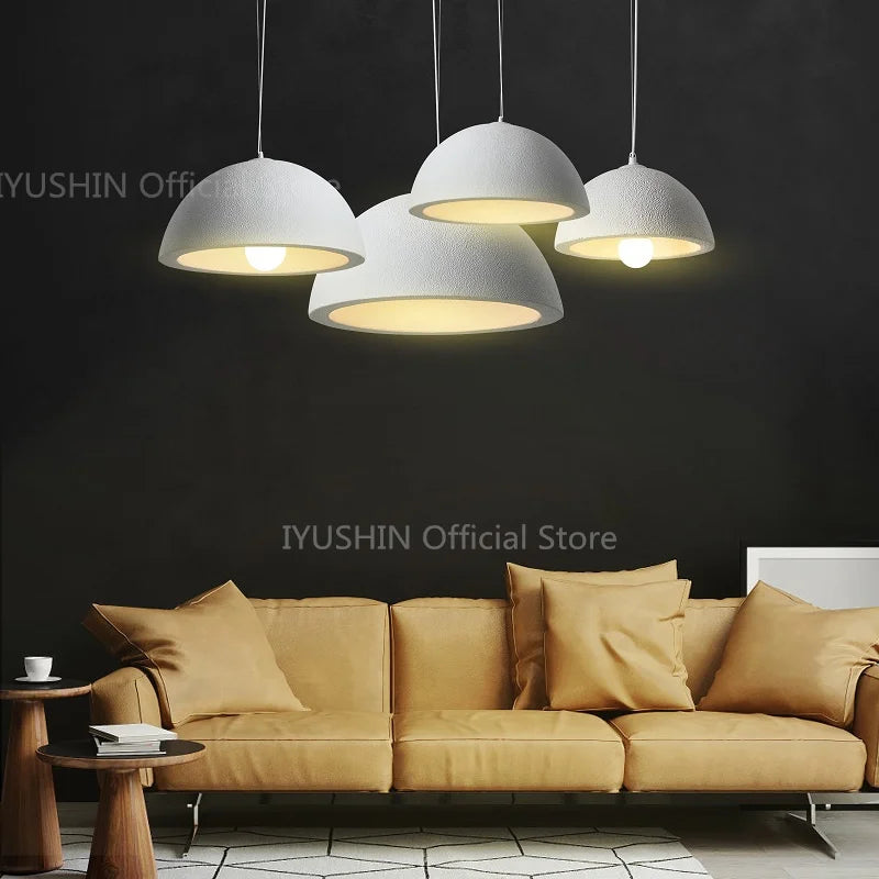 lustre nordique wabi sabi pour décoration intérieure et éclairage suspendu - vue 3 sur 11