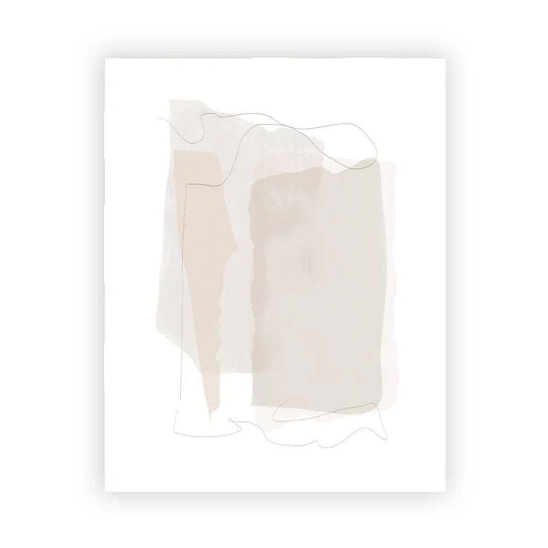 toile géométrique abstraite pour décoration murale moderne