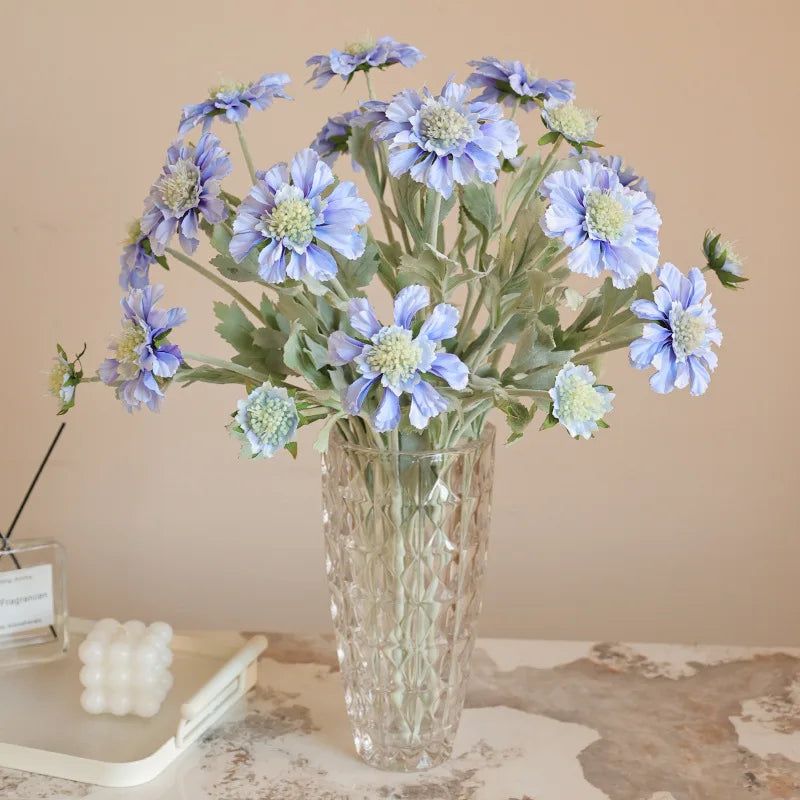 roues de flocage artificielles chrysanthème décoration florale en soie - vue 3 sur 9