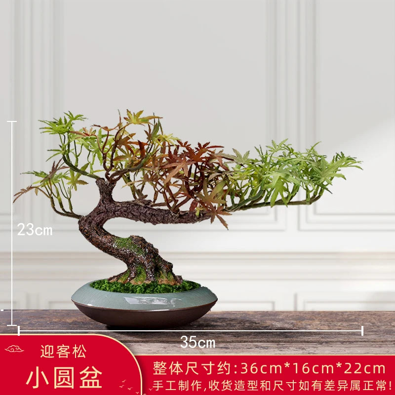décoration intérieure faux arbre bonsaï style chinois pour un paysage apaisant - vue 6 sur 33