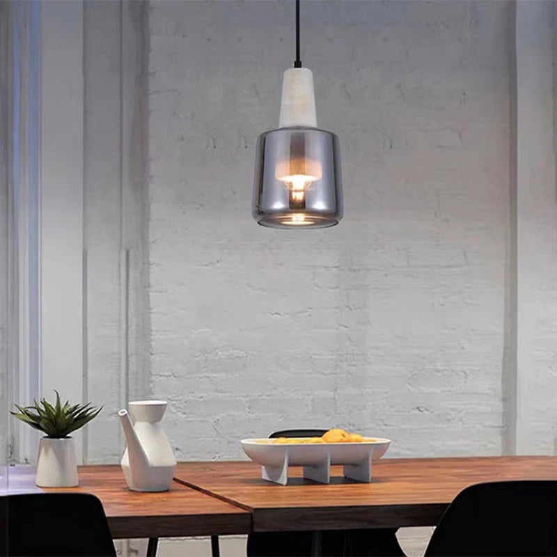 Marbre E27 LED suspension moderne nordique lampe suspendue lustres éclairage intérieur décor à la maison bar salon chambre luminaire