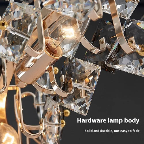lustre en cristal design minimaliste pour un intérieur élégant - vue 7 sur 8