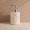 bouteille de lotion en terrazzo pour gel douche et savon