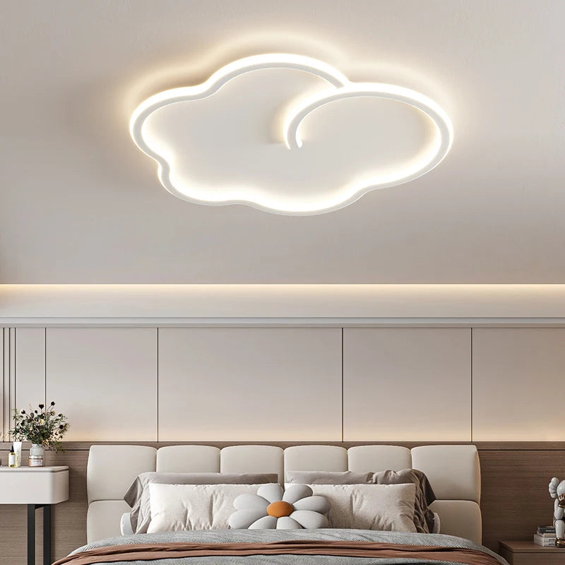 plafonnier scandinave nuage gradation avec télécommande en option
