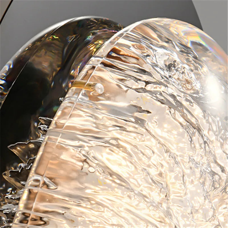 applique murale en cristal de luxe avec lumière led - vue 7 sur 9