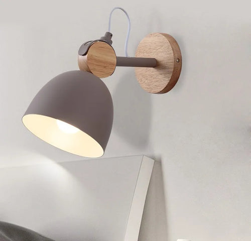 lampe de chevet style japonais éclairage mural intérieur nordique - vue 10 sur 11