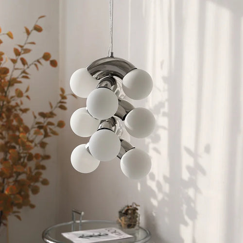 lustre moderne et créatif en forme de raisin style nordique vintage - vue 2 sur 12