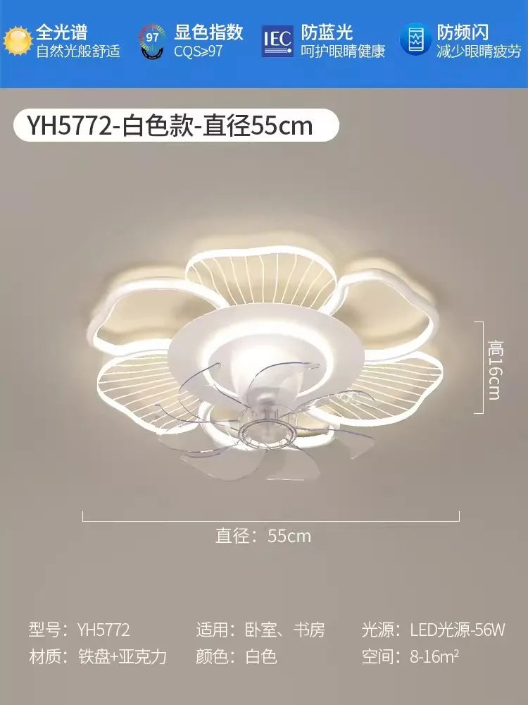 plafonnier moderne avec ventilateur rotatif 360 degrés pour un éclairage tendance - vue 6 sur 6