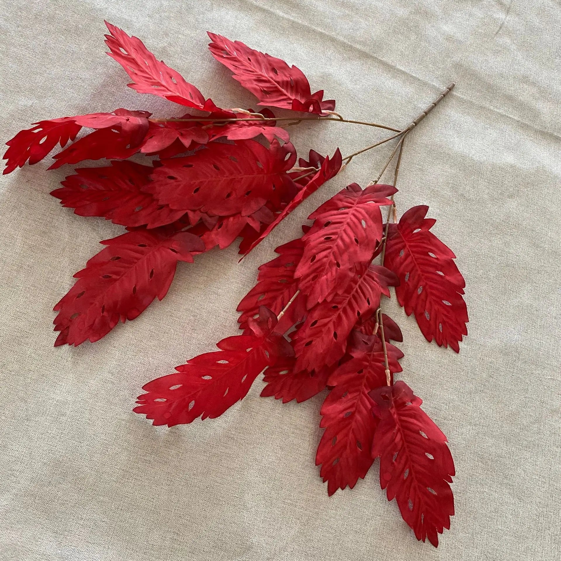 plantes artificielles feuilles de soie pour décoration florale - vue 7 sur 15