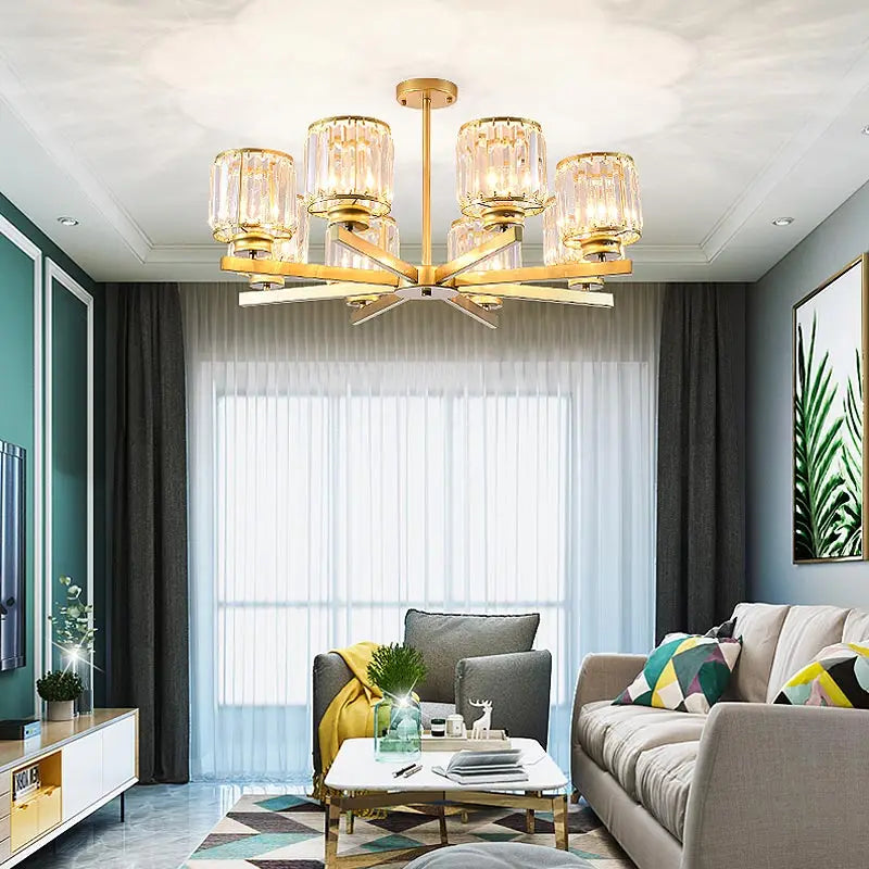 Lustre en cristal moderne pour un éclairage intérieur élégant | Lumeers