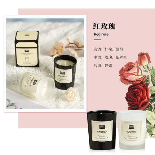 bougie aromathérapie parfumée plantes européennes pour air pur et décoratif - vue 11 sur 19