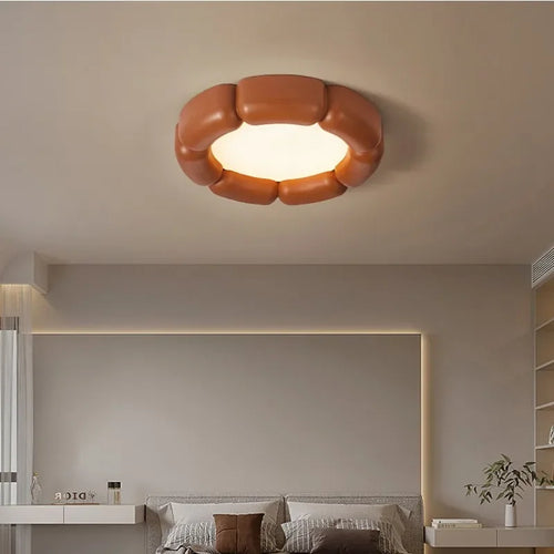 Moderne Wabi Sabi Led plafonnier chambre nordique Style crémeux plafonnier décor à la maison éclairage intérieur luminaires de lampe à Led