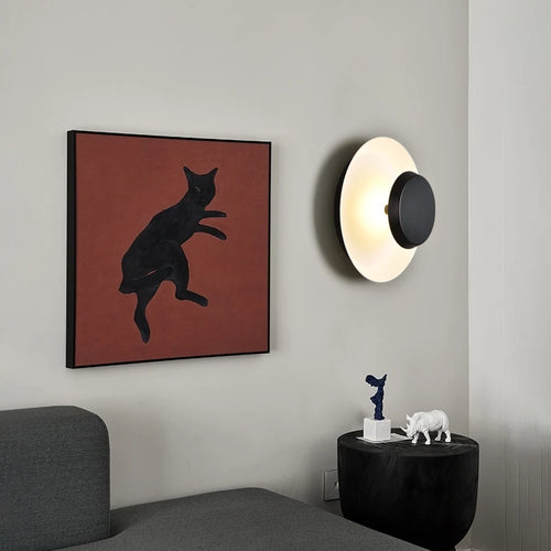Modern Round Wall Lamps for Bedroom Bedside Living Room Wall Light Decorative Illuminaire 25cm 40cm 60cm Bar Stair Night Lamps - vue 6 sur 13