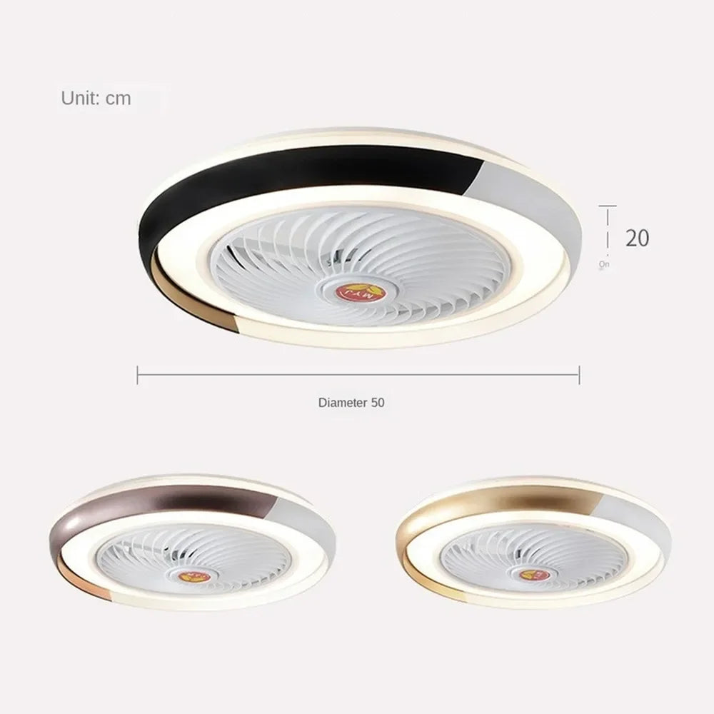ventilateur de plafond intelligent bluetooth avec lumière télécommande - vue 5 sur 16