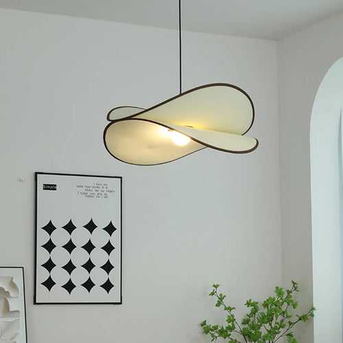 lustre led suspendu en tissu 	 style réglable - vue 2 sur 10