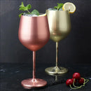 Lot de 4 verres cocktail inox style bar