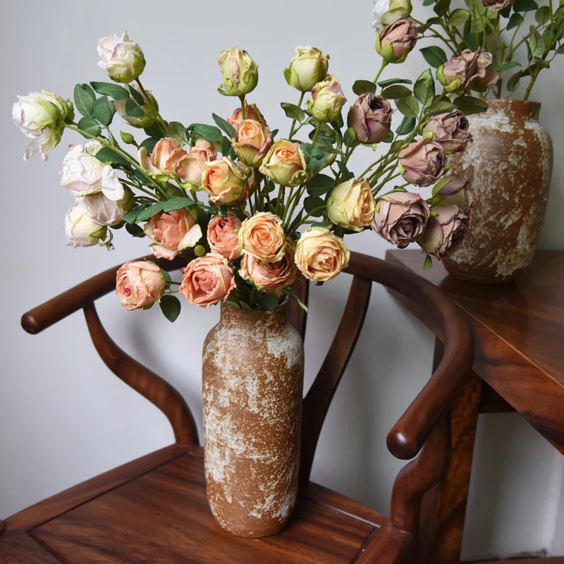 bouquet de pivoines artificielles en soie pour décoration de mariage - vue 2 sur 18