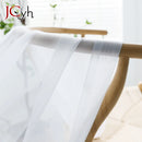 Voilage organza froissé long pour salon chambre fenêtre