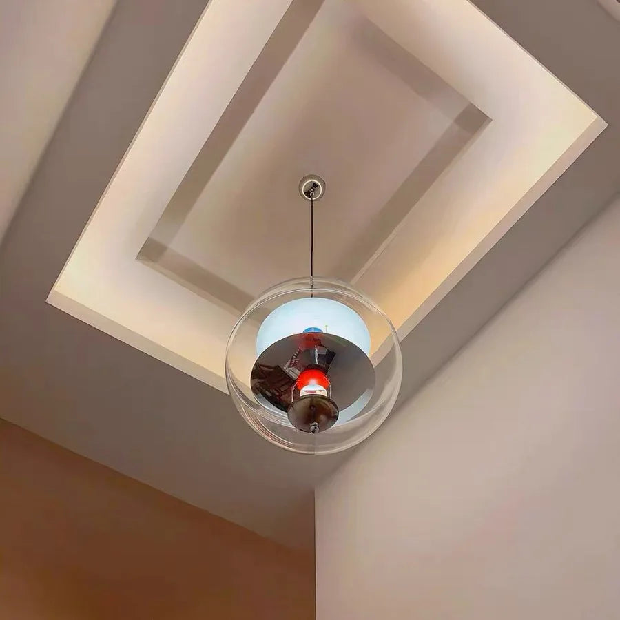 suspension globe design scandinave luminaire moderne élégant - vue 5 sur 9
