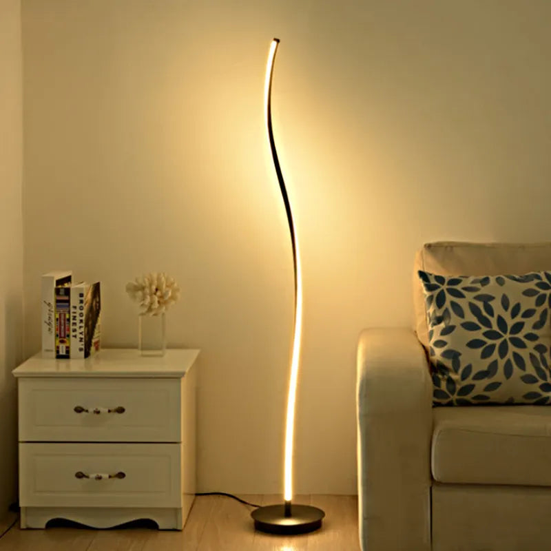lampadaires led silice gel salon étude