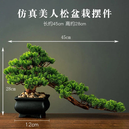 décoration intérieure faux arbre bonsaï style chinois pour intérieur et extérieur - vue 6 sur 22