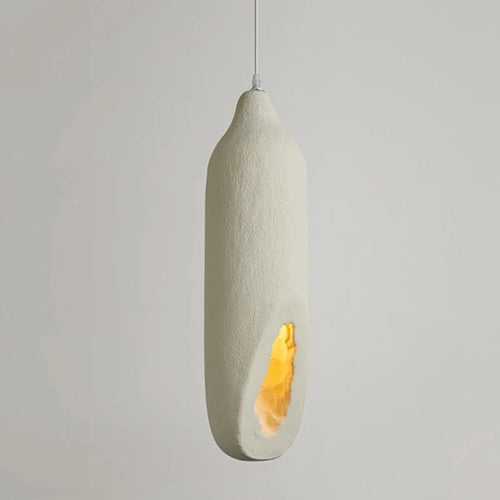 Suspension Wabi Sabi blanc cassé nordique bouteille d'eau forme 63 cm de haut chambre salle à manger
