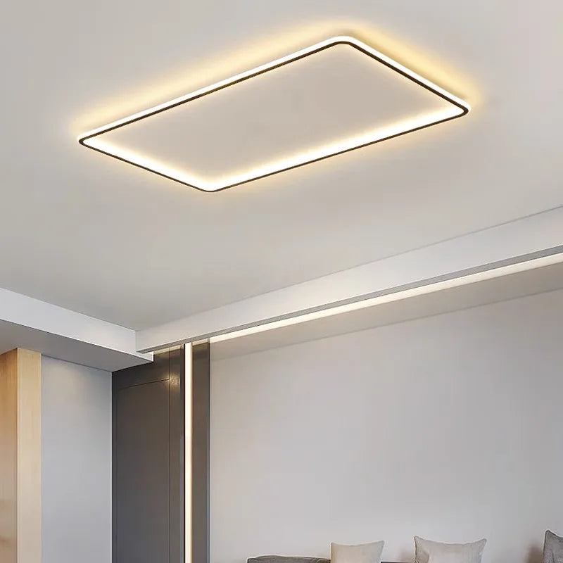 plafonnier led ultra-mince design moderne intensité réglable luminaire décoratif