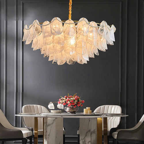 lustre suspendu en verre design nuage créatif moderne - vue 6 sur 18