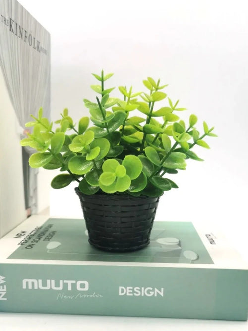 mini plante artificielle en pot pour décoration et événements festifs - vue 11 sur 11