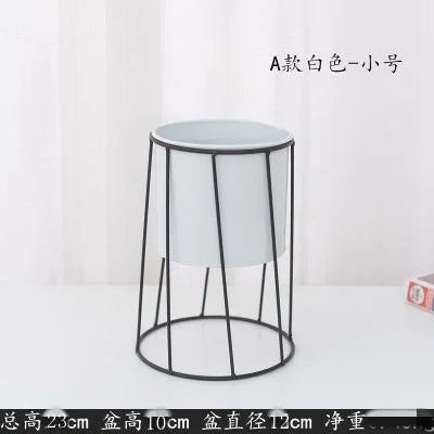 support de plante moderne en fer pour décoration intérieure et extérieure - vue 13 sur 18