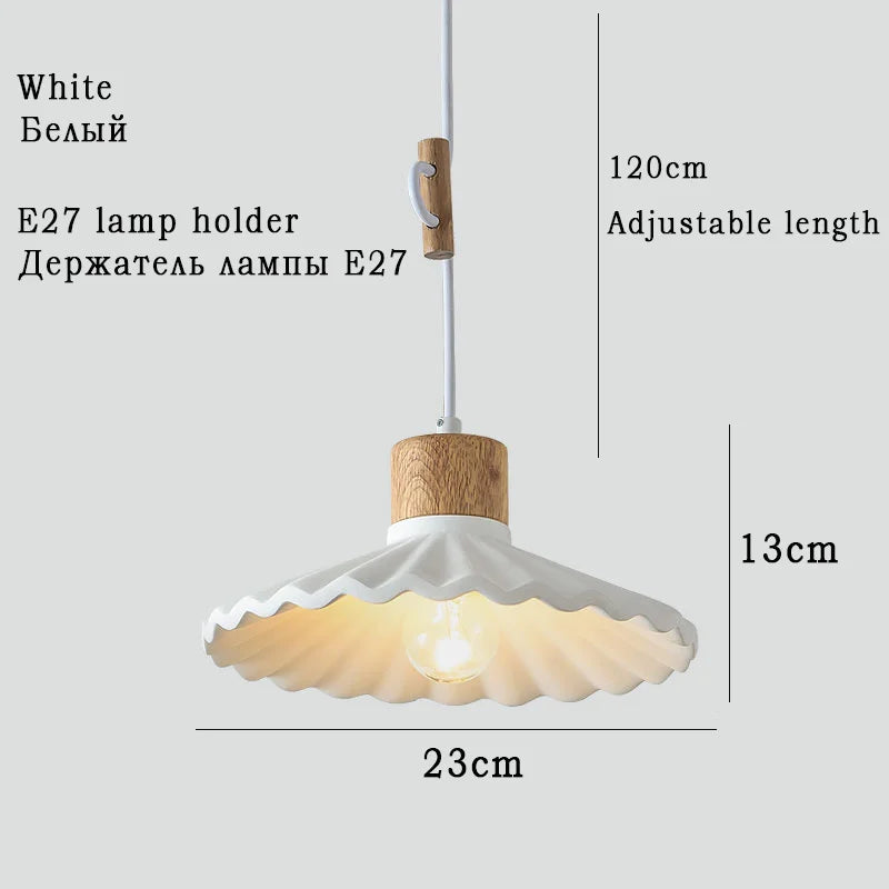 suspension moderne style nordique luminaire coloré macaron - vue 9 sur 11