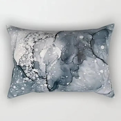 taie d'oreiller rectangulaire à rayures aquarelle style chinois