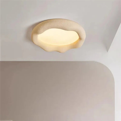 plafonnier nordique wabi sabi nuage lumière style minimaliste résine