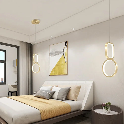 suspension moderne à led pour décoration intérieure élégante - vue 6 sur 10