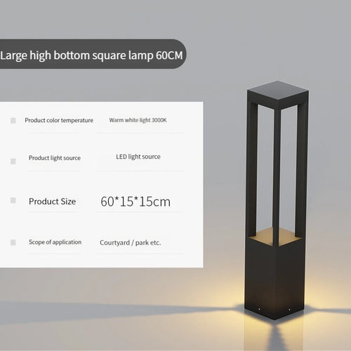 lampe de jardin moderne étanche en aluminium pour extérieur - vue 21 sur 21