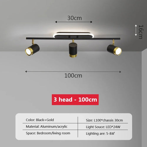 plafonnier led moderne à bande lumineuse décorative pour intérieur - vue 13 sur 21