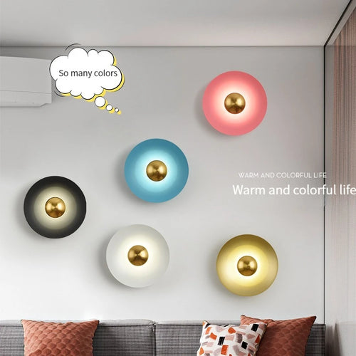 applique murale led ronde moderne pour décoration de luxe intérieure - vue 5 sur 11