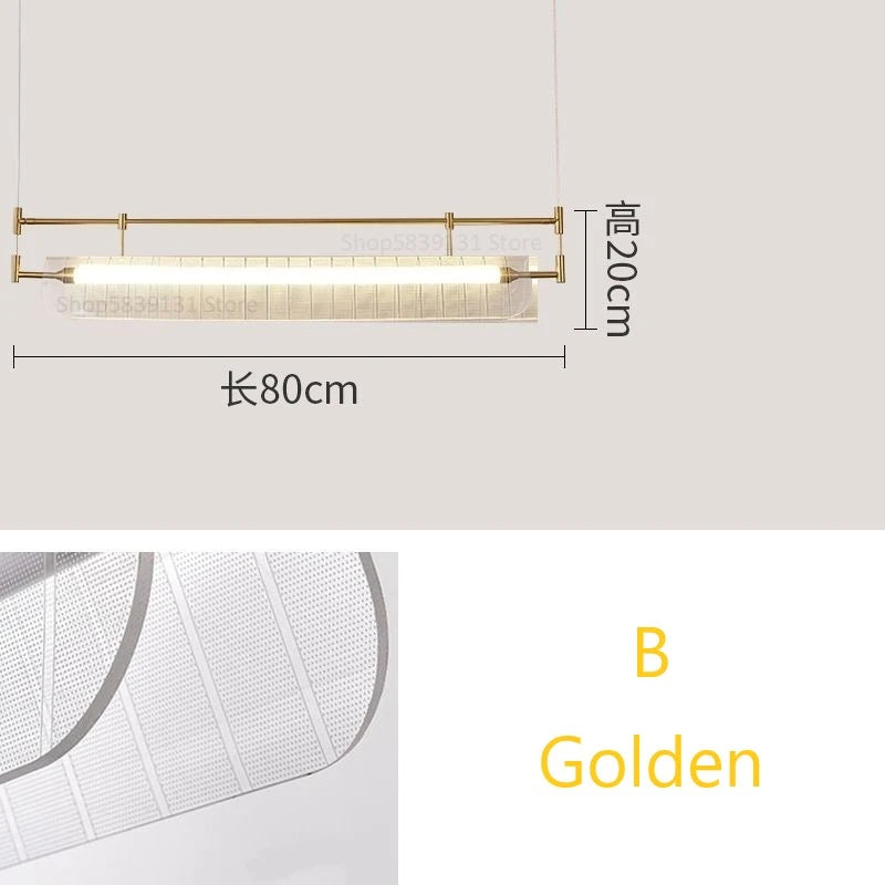 suspension minimalistes italiennes en acrylique led modernes - vue 13 sur 18