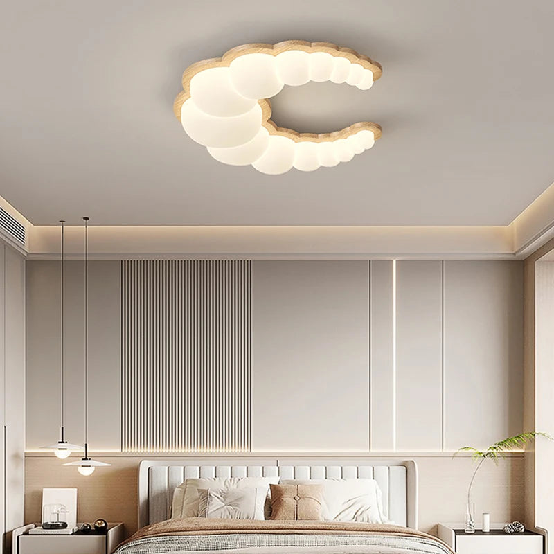 lustre led intelligent avec télécommande pour décoration moderne - vue 3 sur 10