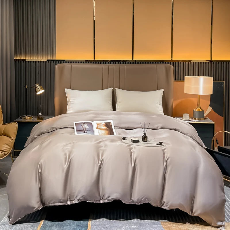 housse de couette en soie de mûrier douce et respirante 230 x 260 cm