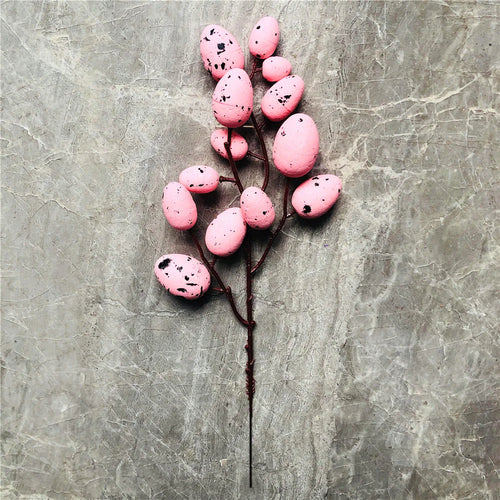 décoration œuf artificiel fleurs mousse pour pâques diy - vue 15 sur 17