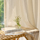 Voilage dentelle style classique léger pour salon chambre