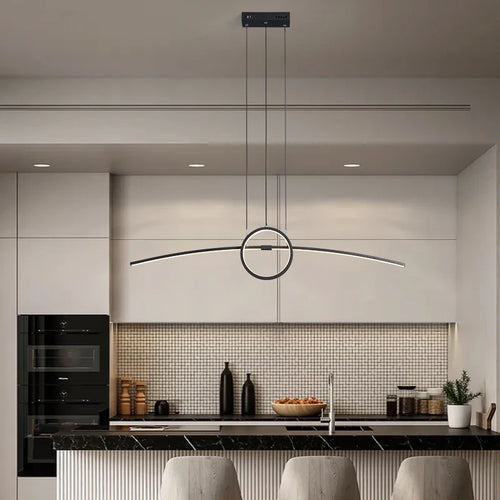 suspension moderne créative avec lumières led pour maison intelligente