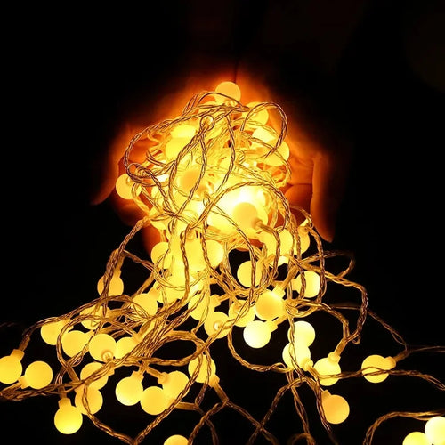guirlande lumineuse à petites boules pour décoration intérieure et extérieure - vue 4 sur 9