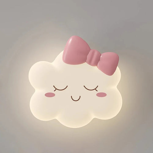 plafonnier nuage rose pour chambre d'enfant romantique et chaleureuse - vue 7 sur 9